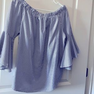 Off the Shoulder Flutter top